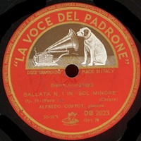 La Voce del Padrone : Cortot - Chopin Ballades 1 - 4